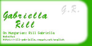 gabriella rill business card